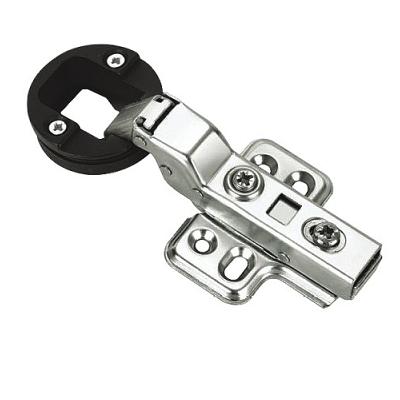 Half Overlay Hydraulic Cabinet Hinge With Clip On For Glass Face